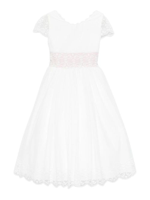 Dress with lace trim
