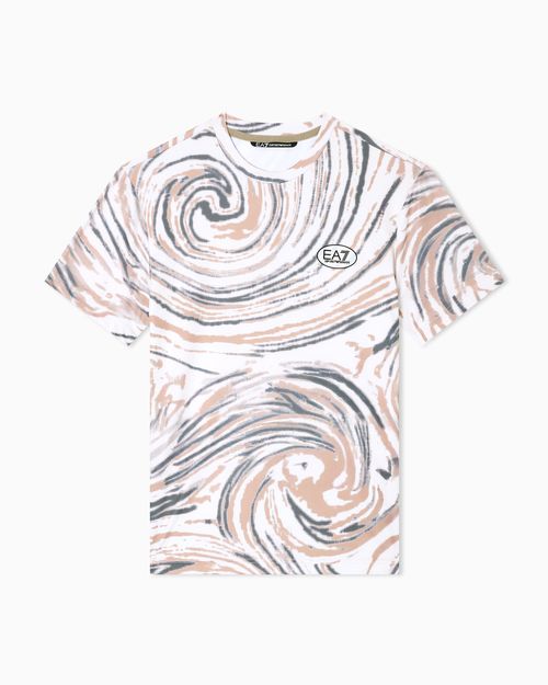 Tennis Pro print T-shirt in VENTUS7 technical fabric