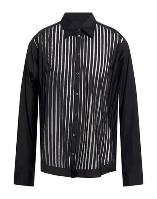 Man Shirt Black Size 36 Cotton
