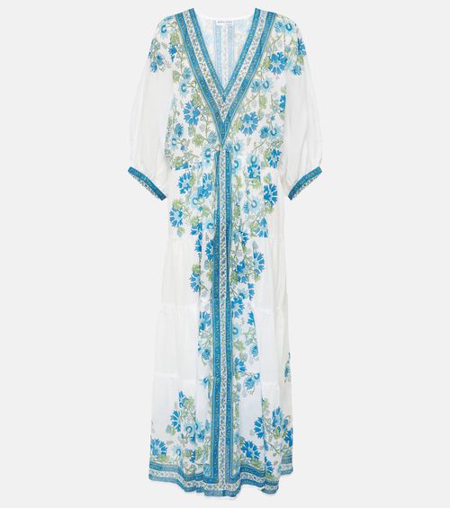 Juliet Dunn Floral cotton maxi dress