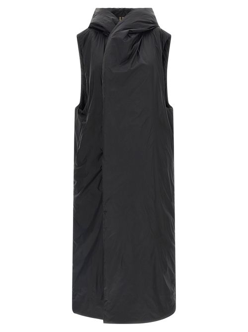 Padded Nylon Vest — Black