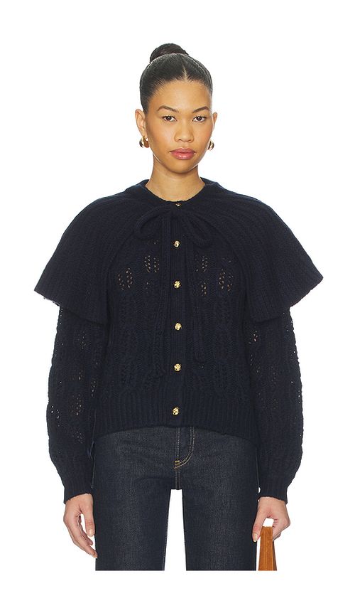 FRAME Cape Sweater in Navy. M also in XS