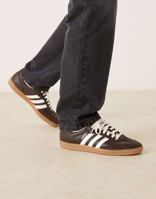 Samba OG trainers in dark brown and white
