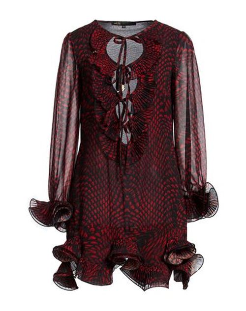 Woman Mini dress Black Size 12 Polyester