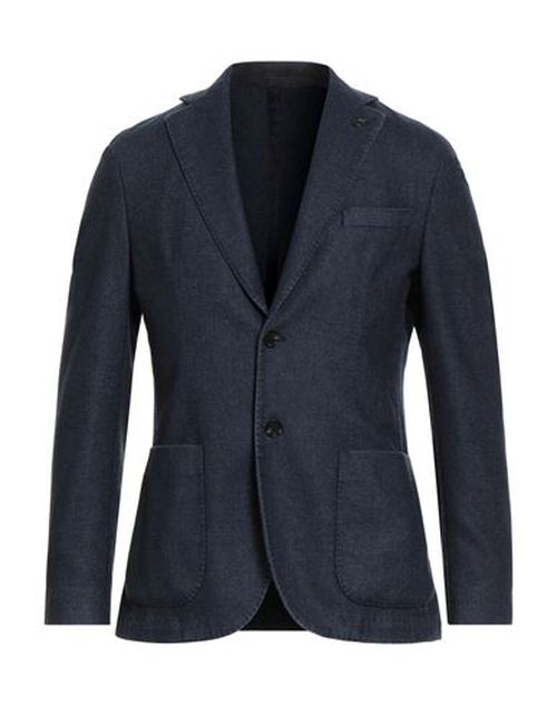 Man Blazer Navy Size 40 Virgin Wool, Polyester