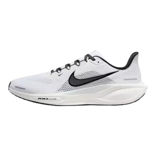 Nike Zoom Pegasus 41 Men's Road-Running Shoes (HQ3220-100, White/Metallic Gold/Light Smoke Grey/Black)