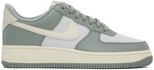 Green & Off-White Air Force 1 '07 Sneakers