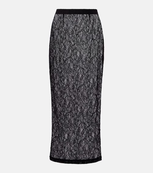 Wardrobe. NYC Sheer lace midi skirt