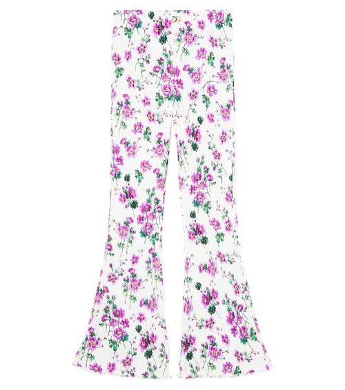 Costa floral cotton flared pants