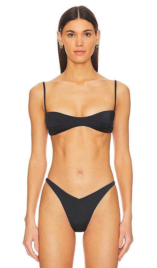 BELLE Clio Bikini Top in Black. -  XL also in