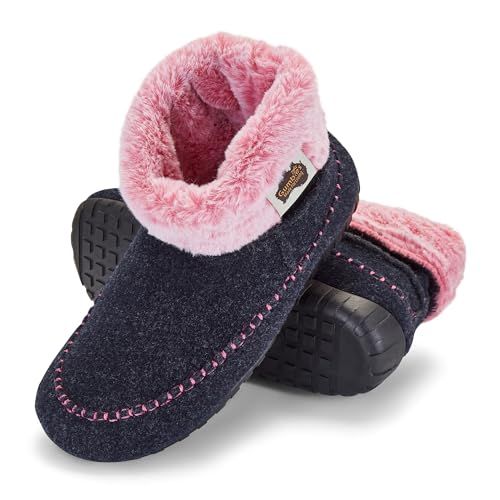 Gumbies - Unisex Slipper Boot Ossa High – Indoor Outdoor Eco-Friendly Felt Upper