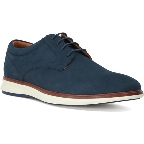 Dune London Mens Brydon - Leather Lace-Up Hybrid Shoes - Navy