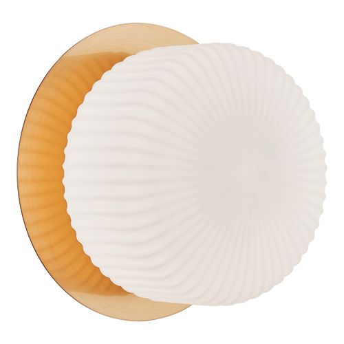 Aged Gold Brass LED Wall Sconce from the Knobbel Collection