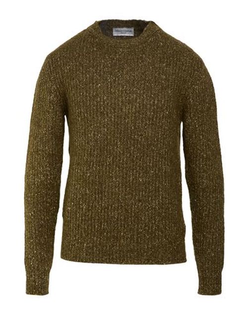 Officine Générale Man Sweater Military green Size L Alpaca wool, Cotton, Polyamide, Wool