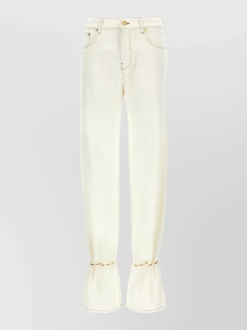 Darkpark - marion straight jeans belt loops pockets contrast