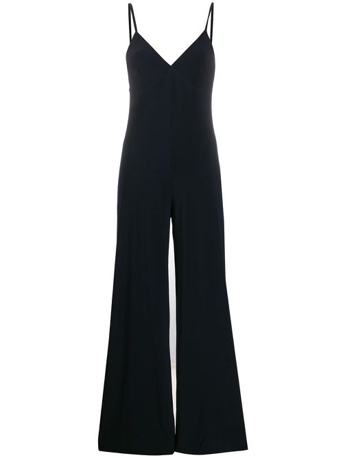 Slip wide-leg jumpsuit - Black