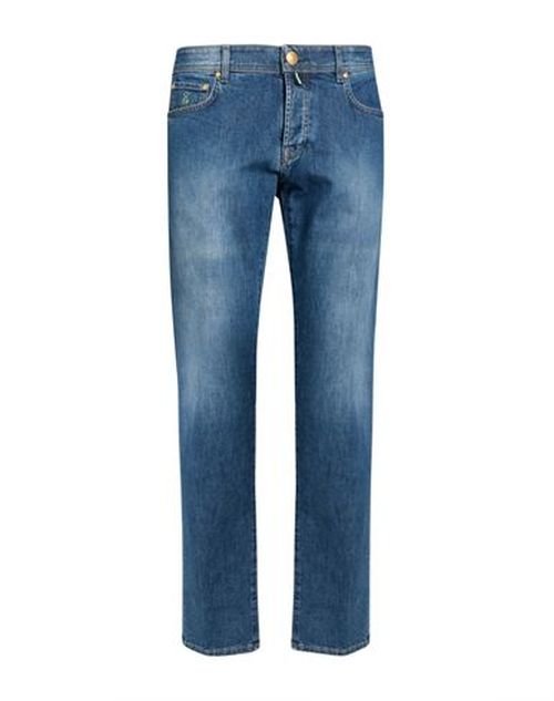 Man Jeans Blue Size 33 Cotton, Elastane