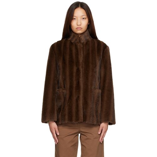 Brown Misha Faux Fur Jacket