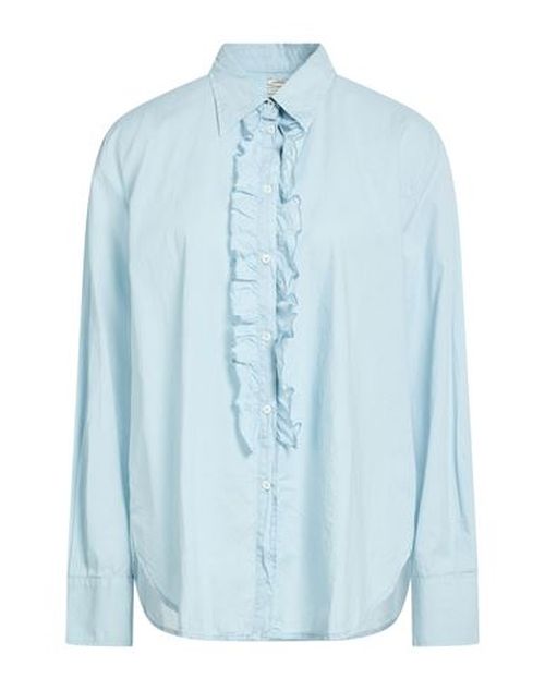 Woman Shirt Sky blue Size L Cotton