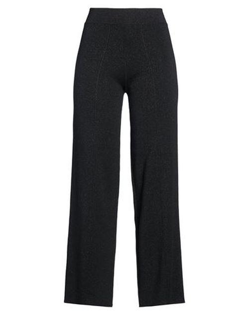 Woman Pants Black Size M Viscose, Polyamide, Metallic fiber