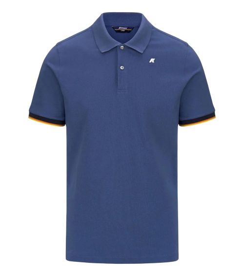 Blue Shirt Collar Polo