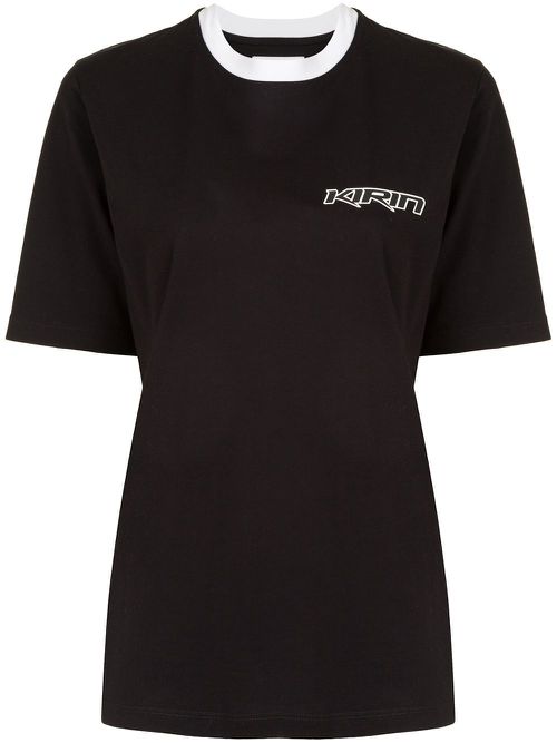 Logo-print T-shirt - 1002 BLACK OPTICAL WHITE