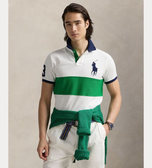 Polo Ralph Lauren for man. 710969619001 Polo Logo white (XL), Casual, Cotton, Short sleeve