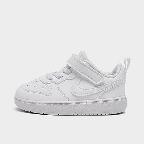Kids Toddler Court Borough Low Recraft Stretch Lace Casual Shoes in White/White/White