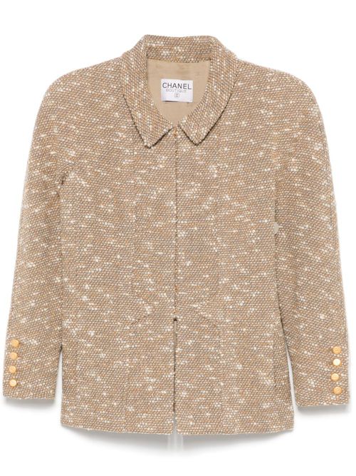 1980s bouclé jacket - Neutrals
