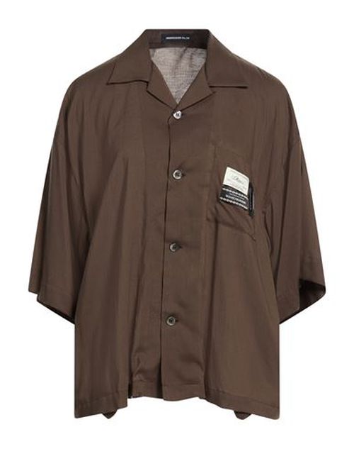 Woman Shirt Khaki Size 2 Rayon