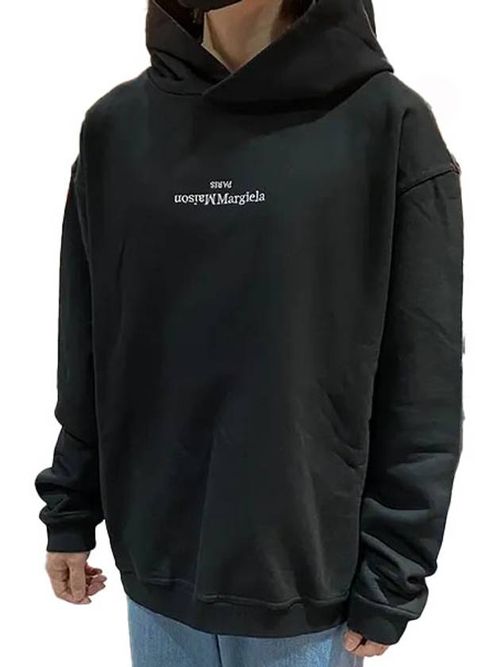 Upside Down logo-print hoodie