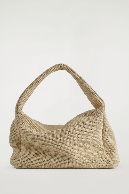 SLOUCHY TOTE BAG - RAFFIA