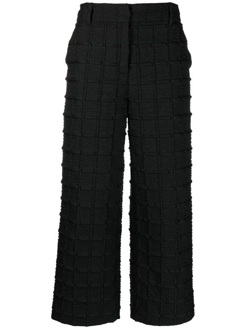 Jaylee mid-rise cropped trousers - Black