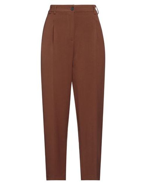Woman Pants Brown Size 10 Polyester, Viscose, Elastane