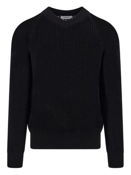 Open-knit sweater - Black