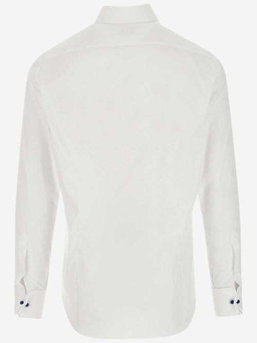 Cotton-Blend Shirt — White