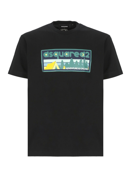 Dsquared2 Adventure Is Calling Black T-Shirt - Black