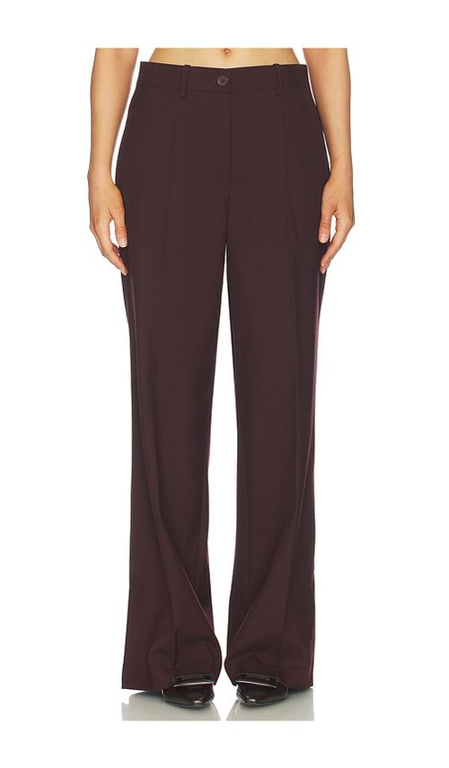 Helmut Lang Vented Trouser in Brown. - 0 also , 4