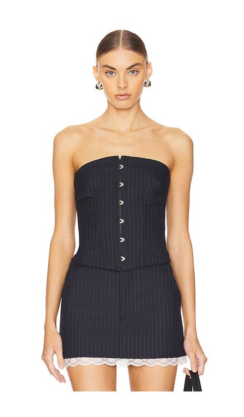 Lovers and Friends Elodie Top in Charcoal. - M also in