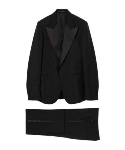 Light wool mohair canvas suit
