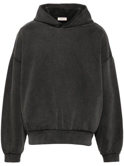 Graphic-print hoodie - Black