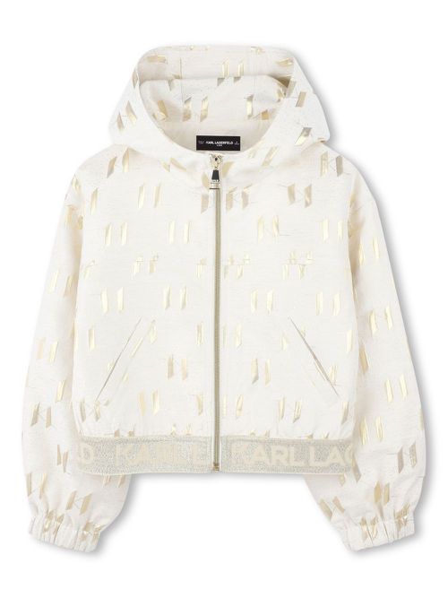 Logo-waistband hoodie - Neutrals