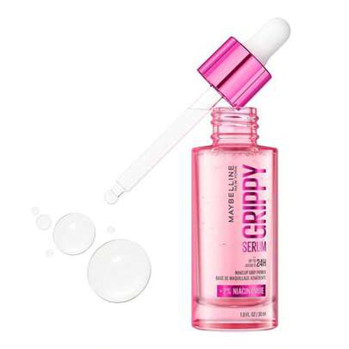 Maybelline Grippy Serum Primer, Hydrating Makeup Primer With 2% Niacinamide For Up To Make Up Wear, Clear, 1 Count