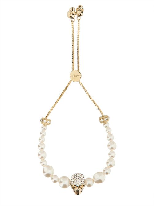 Skull and Pearl Friendship Bracelet