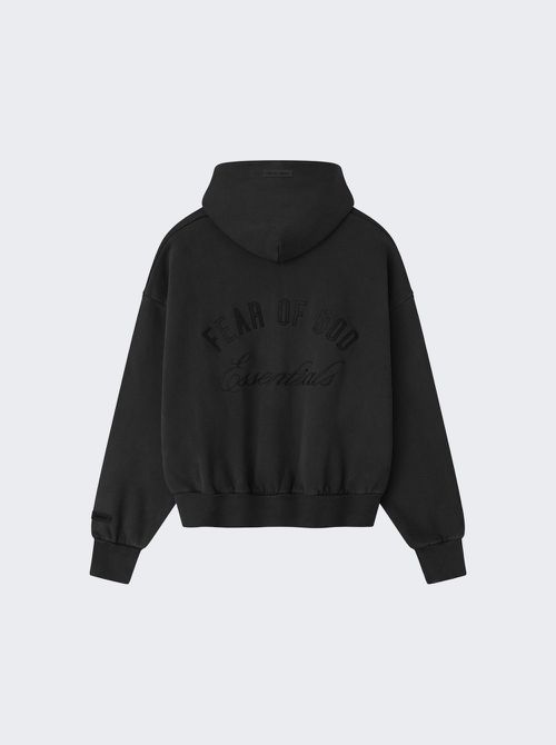 Classic Full Zip Hoodie Vintage Black