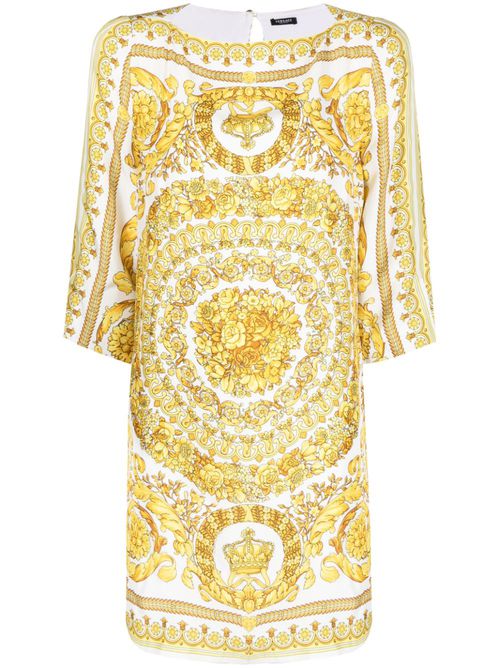 Barocco-print blouse - White