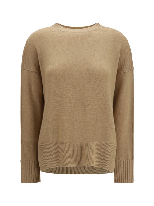 Cashmere Crewneck Sweater — Beige