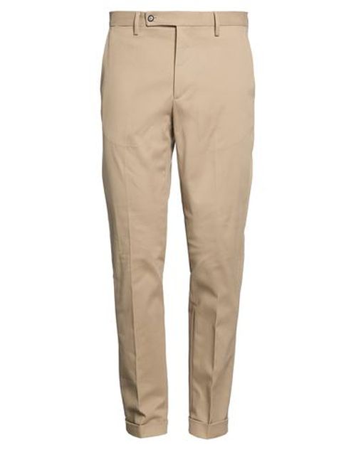 Man Pants Sage green Size 34 Cotton, Elastane