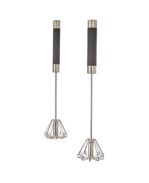 Essentials 2-Pc. Stainless Steel Miracle Whisk Set - Black