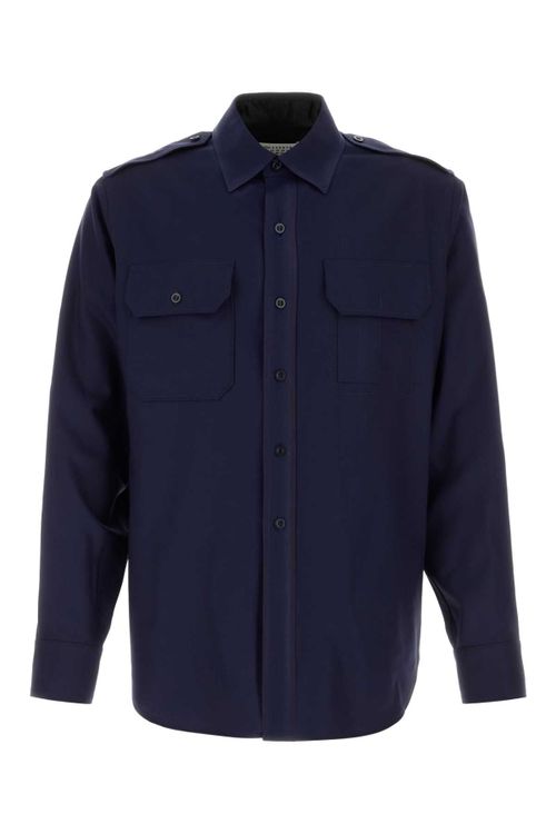 Wool Shirt — Navy
